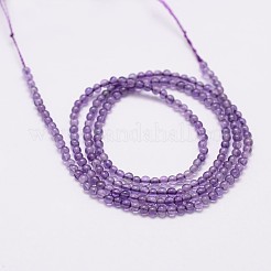 Natural Amethyst Beads Strands&nbsp;X-G-N0215-03-2mm