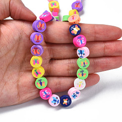 Handmade Polymer Clay Bead Strands&nbsp;CLAY-N006-77