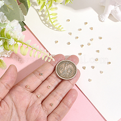 30Pcs Brass Crimp Beads&nbsp;KK-BBC0025-42