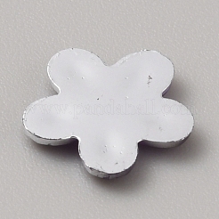 5000 個のプラスチックカボション  花  パープル  9x9.5~10x1mm&nbsp;MACR-TAC0002-04G