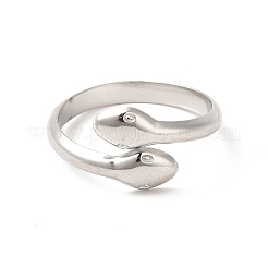 Non-Tarnish 304 Stainless Steel Cuff Rings&nbsp;RJEW-E063-23P