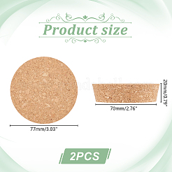 コルクボトルストッパー  ボトルタンピオン  バリーウッド  70~77x20mm&nbsp;FIND-WH0016-46B