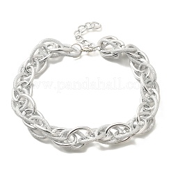 Punk Hiphop Styles Alloy Rope Chain Necklaces for Men&nbsp;NJEW-K391-01P