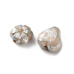不透明なアクリルビーズ  シルバーライン入り  混合図形  淡い茶色  5~15x5~15x4~10mm  穴：1.2mm  約994個/500g&nbsp;OACR-M015-16E