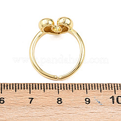 Brass Cuff Rings for Women&nbsp;RJEW-Z113-08G