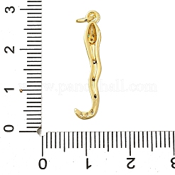 Brass Micro Pave Cubic Zirconia Pendants&nbsp;KK-I724-A01
