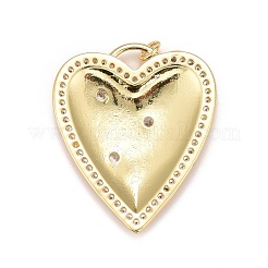 Brass Micro Pave Cubic Zirconia Pendants&nbsp;KK-A161-04G