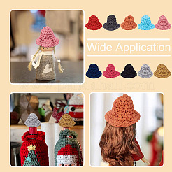 DIY Woven Wool Yarn Hat Dangle Earring Making Kits&nbsp;DIY-TA0011-32