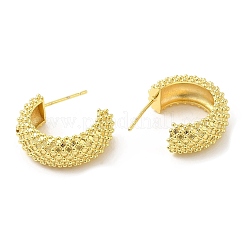 Rack Plating Brass Round Stud Earrings for Women&nbsp;EJEW-D059-15G