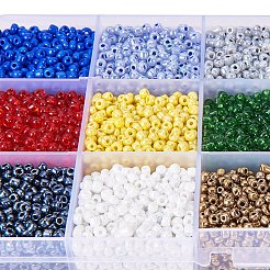 8/0 Round Glass Seed Beads Sets&nbsp;SEED-PH0007-01