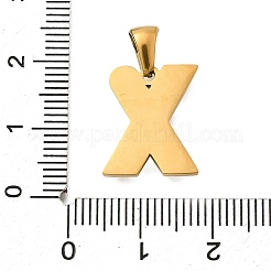 304ステンレスペンダント  エナメル  イオンプレーティング（ip）  レーザー切断  18KGP本金メッキ  文字x  16x13.5x1.5mm  穴：5.5x2.5mm&nbsp;STAS-K297-01G-X