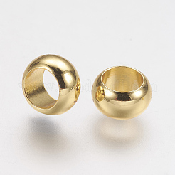 Brass European Beads&nbsp;KK-F730-02G
