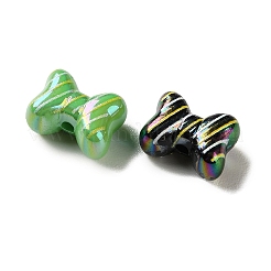 Electroplate Printed Opaque Acrylic Beads&nbsp;OACR-P038-02A-M