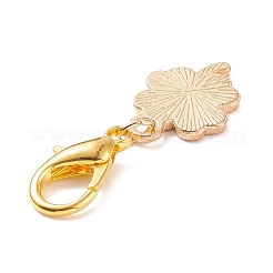 Alloy Enamel Clover Pendant Decorations&nbsp;X-HJEW-JM00661-04