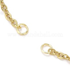 3個 3色ステンレスアズキチェーンブレスレット作り  ミックスカラー  6-1/2インチ（16.6cm）  1pc /カラー&nbsp;AJEW-JB01231