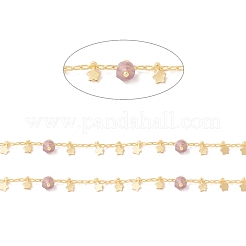 Natural Amethyst Column Beaded Chains&nbsp;CHC-K012-02G-05