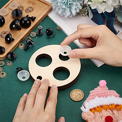Basswood Measuring Tool for Doll Craft Eyes&nbsp;TOOL-WH0155-124B