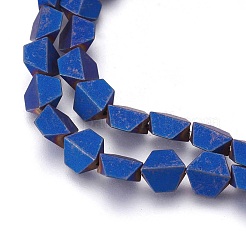 Electroplated Non-magnetic Synthetic Hematite Beads Strands&nbsp;G-P392-O06