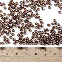 MIYUKIラウンドロカイユビーズ  日本製シードビーズ  8/0  （rr327)透明なダークラズベリーの光沢  3mm  穴：1mm  約2111~2277個/50g&nbsp;SEED-X0055-RR0327