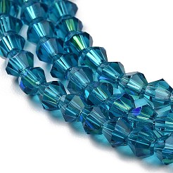Transparent Electroplate Glass Beads Strands&nbsp;EGLA-A039-T2mm-L01