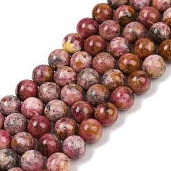 Natural Rhodonite Beads Strands&nbsp;G-G206-A02-10mm