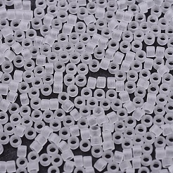 MIYUKIデリカビーズ  シリンダー  日本製シードビーズ  11/0  （db0741)マットクリスタル  1.3x1.6mm  穴：0.8mm  約10000個/袋  50 G /袋&nbsp;SEED-X0054-DB0741