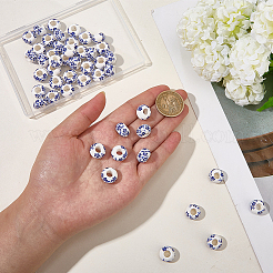 60Pcs Handmade Porcelain European Beads&nbsp;PORC-SC0001-25B