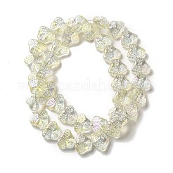 透明電気メッキガラスビーズ連売り  混合スタイル  スカルヘッド  ミックスカラー  16x19x7mm  穴：1.2mm  約40個/連  24.57インチ（62.4cm）&nbsp;EGLA-F158-M