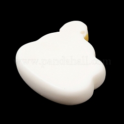 天気テーマの不透明樹脂カボション  雲  21.5x20.5x6mm&nbsp;RESI-I055-02B
