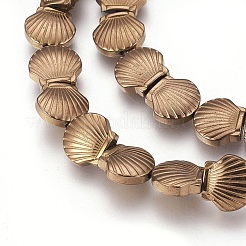 Electroplated Non-magnetic Synthetic Hematite Beads Strands&nbsp;G-P392-L08