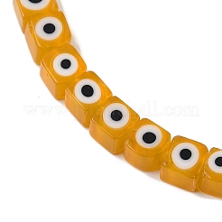 Handmade Evil Eye Lampwork Beads Strands&nbsp;LAMP-G166-16F
