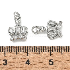 SHEGRACE Brass Micro Pave Cubic Zirconia Pendants&nbsp;XGRQ3D639-516P