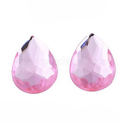 Acrylic Rhinestone Flat Back Cabochons&nbsp;GACR-Q010-10x14-04