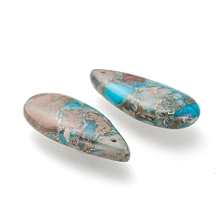 Assembled Synthetic Turquoise and Imperial Jasper Pendants&nbsp;G-K309-01