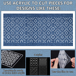 Transparent Acrylic Templates&nbsp;DIY-BC0014-16C