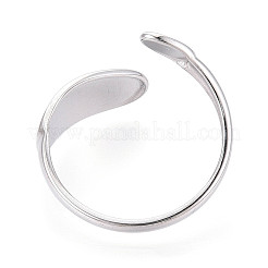 304ステンレススチールカフリング部品  パッドリングセッティング  ステンレス鋼色  トレイ：17x8ミリと6x3mm  19mm&nbsp;STAS-N113-05P