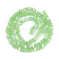 Electroplate Imitation Jade Glass Beads Strands&nbsp;LS-GLAA-N023-4mm-34