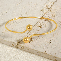 European Style 304 Stainless Steel Cuff Bangles&nbsp;LI7409-2