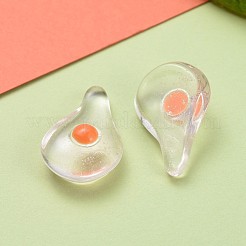 樹脂ビーズ  穴なし/ドリルなし  卵白と卵黄半々  模造食品  ホワイト  24x15x7mm  5個/セット  13~14x10~11mm  10個/セット&nbsp;CRES-X0010-19