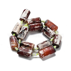 Natural Fire Crackle Agate Beads Strands&nbsp;G-F807-B01-01