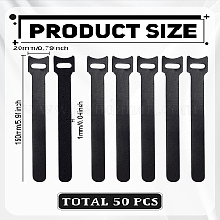 50Pcs Reusable Nylon with Polyester Cable Ties&nbsp;FIND-LP0006-63