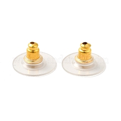 Brass Bullet Clutch Earring Backs&nbsp;KK-I057-G