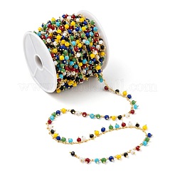 3.28 Feet Handmade Glass Beaded Chains&nbsp;X-AJEW-P061-A03