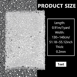 1 Yard Sequins Polyester Mesh Fabric&nbsp;DIY-FG0008-23A