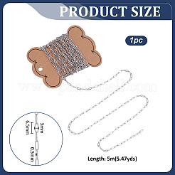 5M Non-Tarnish 304 Stainless Steel Cable Chains&nbsp;CHS-UN0001-37