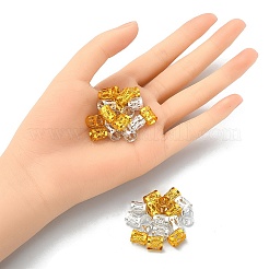 200Pcs 2 Colors Aluminum Dreadlocks Beads Hair Decoration&nbsp;ALUM-YW0001-05