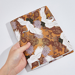 Rectangle with Crane Pattern Cloth Book Covers&nbsp;AJEW-WH0039-46