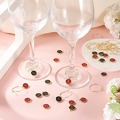 2 Sets Alloy Enamel Charms&nbsp;ENAM-TA0002-80