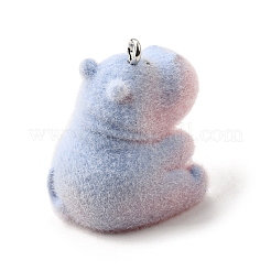 Flocky Opaque Resin Pendants&nbsp;FIND-U030-13P