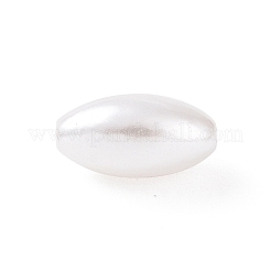 ABSプラスチックパール調ビーズ  ライス  ホワイト  13.5x7.5mm  穴：1.6mm  約1428個/500g&nbsp;KY-F019-03X